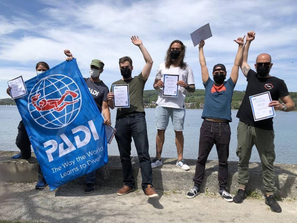 PADI Tauchlehrerprüfung 05/2021 - Gratulation an Andreas und Steffen